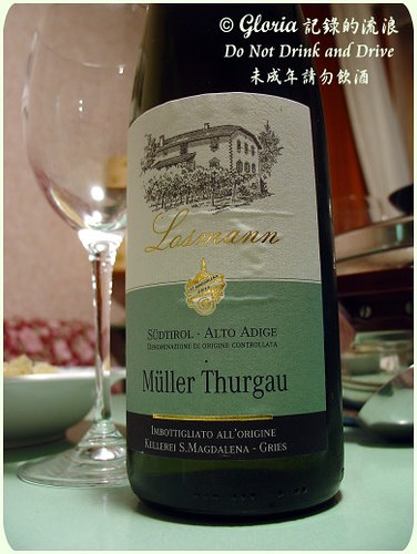 Müller-Thurgau from Südtirol (South Tyrol)